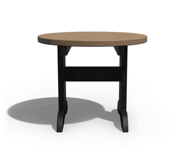 Round End Table Front