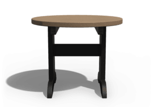 Round End Table Front